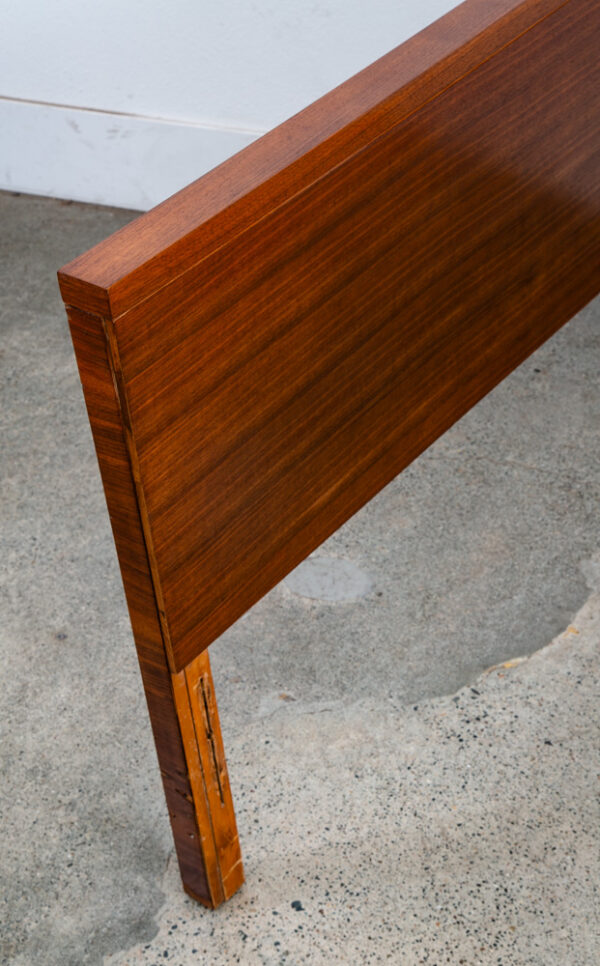 Mid Century Modern Bedframe Full Size Headboard Footboard Walnut Vintage Mcm - Image 9