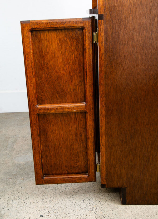 Mid Century Modern Audio Cabinet Record Storage Credenza Low 4 Doors Custom Hifi - Image 12