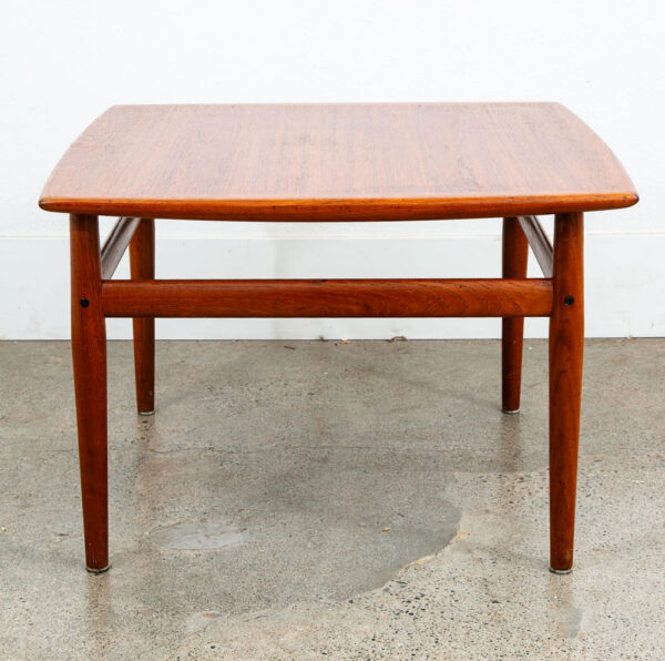 Mid Century Danish Modern Side Table End Square Grete Jalk Glostrup Teak Vintage - Image 3