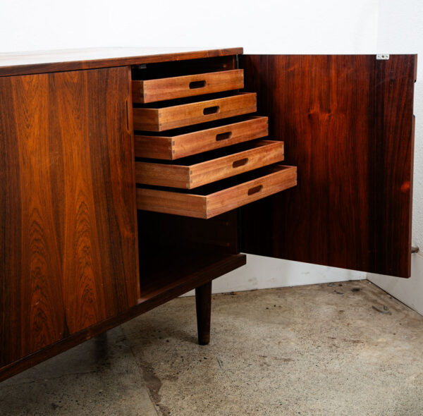 Mid Century Danish Modern Credenza Rosewood Sideboard Svend Langkilde Drawers NM - Image 12