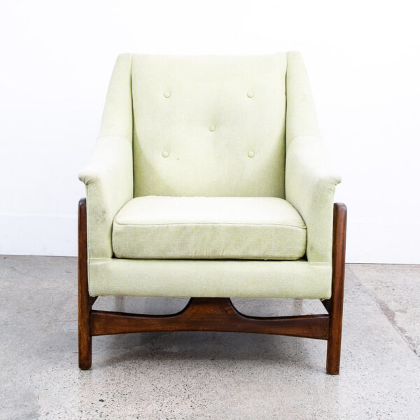 Mid Century Modern Lounge Rocking Chair Paoli Green Solid Wood Vintage - Image 5