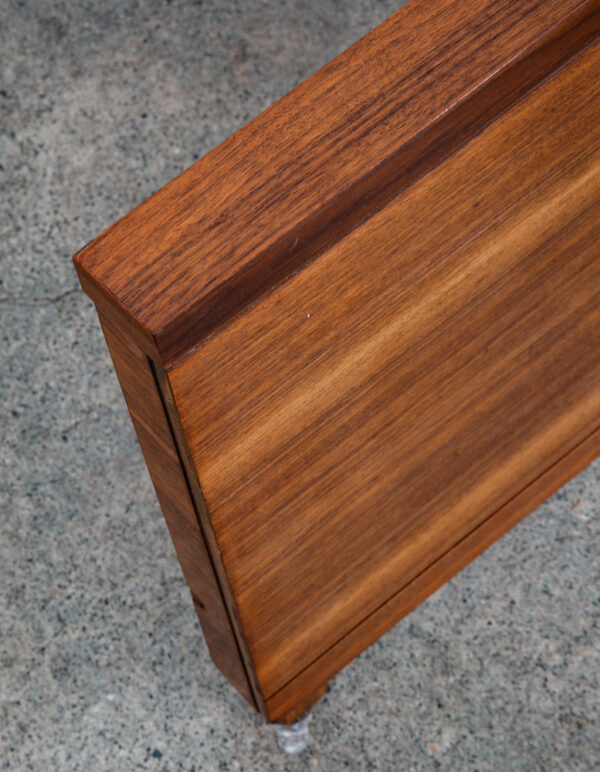 Mid Century Modern Bedframe Full Size Headboard Footboard Walnut Vintage Mcm - Image 10