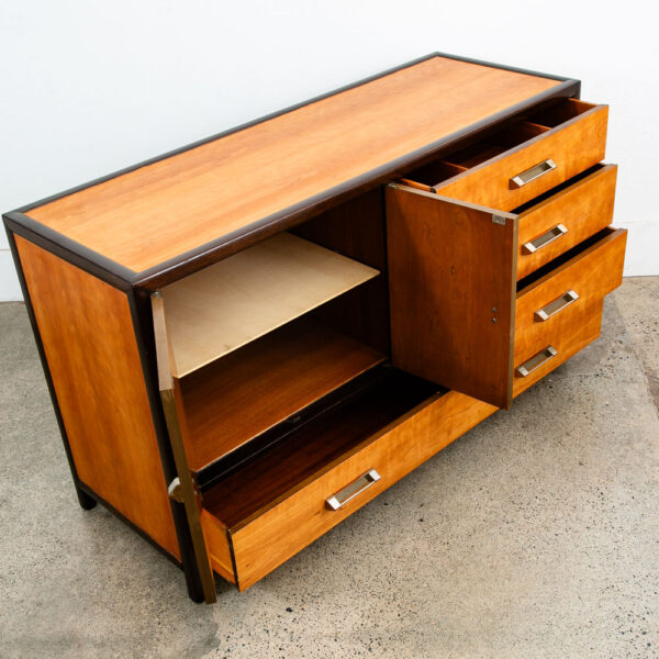Mid Century Modern Credenza Sideboard 4 Drawer Vintage Cherry Landstrom Furn. - Image 10