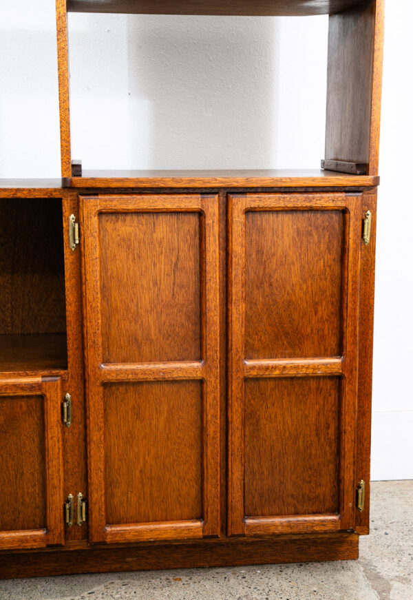 Mid Century Modern Audio Cabinet Record Storage Credenza Low 4 Doors Custom Hifi - Image 7