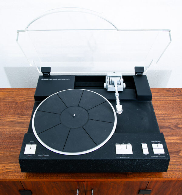 Vintage Record Player Yamaha PX-2 Black Turntable Linear Tracking 1980 Hifi - Image 2