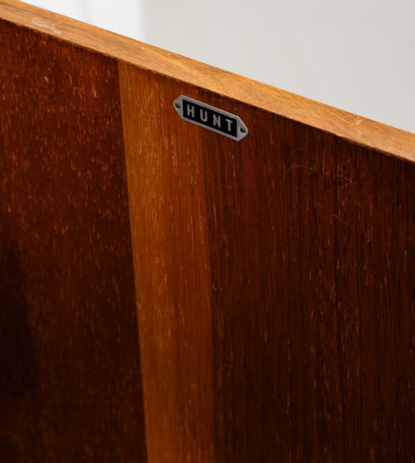 Mid Century Danish Modern Armoire Wardrobe Door Closet Walnut Mirror Mcm Drawers - Image 9