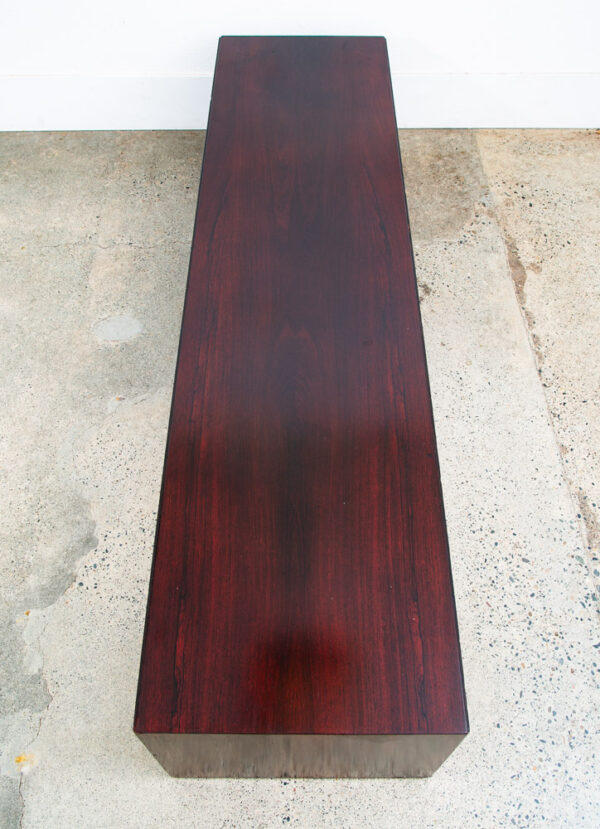 Mid Century Modern Console Table Rosewood Entryway Paul Frankl Johnson Coffee - Image 3