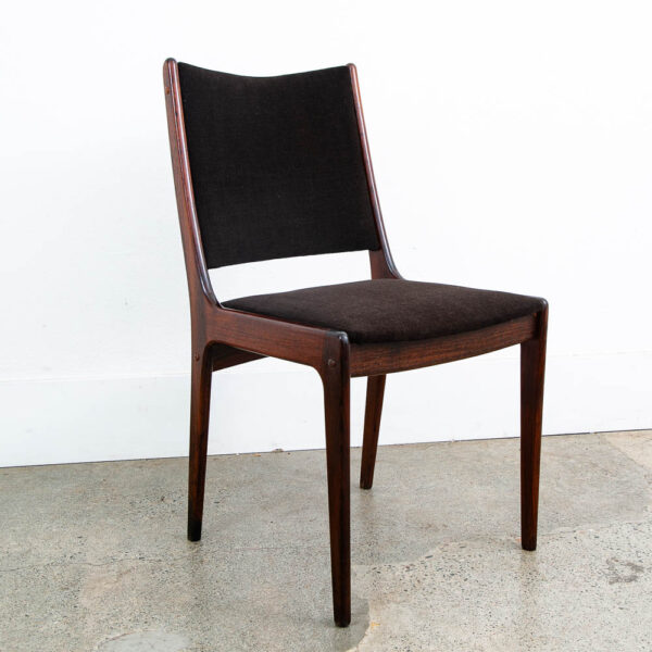 Mid Century Danish Modern Dining Chairs Johannes Andersen Set 5 Rosewood Brown - Image 12