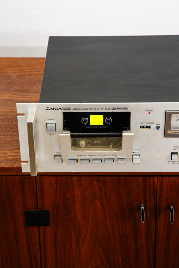 Vintage Mitsubishi Tape Desk DT-4550 Silver Rack Mount 70s Hifi 2 head 4 track - Image 9