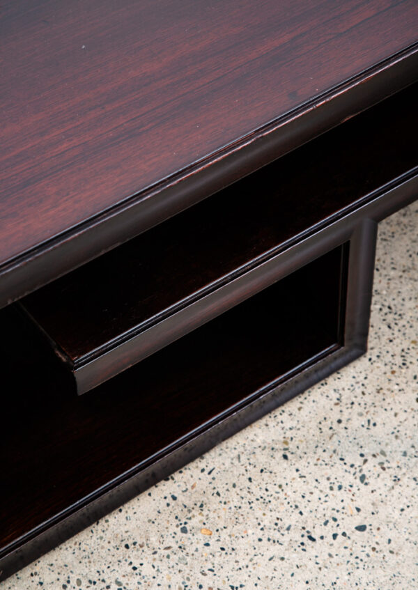 Mid Century Modern Console Table Rosewood Entryway Paul Frankl Johnson Coffee - Image 12