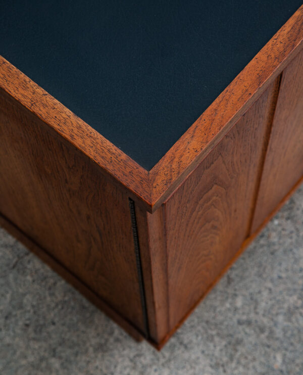 Mid Century Modern Credenza Sideboard Cartwright Founders Black Laminate Cabinet - Image 10