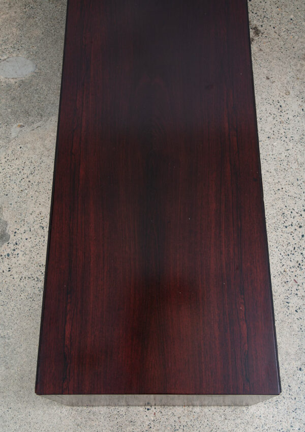 Mid Century Modern Console Table Rosewood Entryway Paul Frankl Johnson Coffee - Image 7