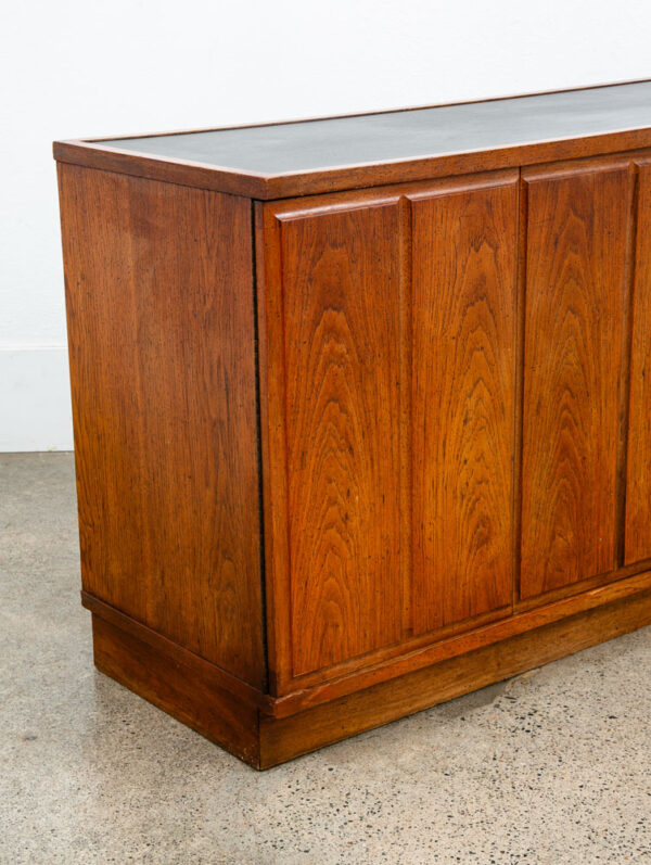Mid Century Modern Credenza Sideboard Cartwright Founders Black Laminate Cabinet - Image 11
