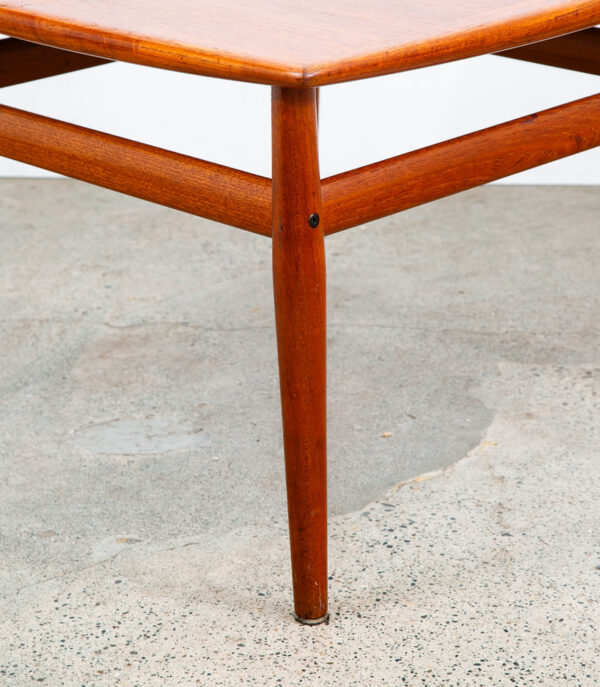 Mid Century Danish Modern Side Table End Square Grete Jalk Glostrup Teak Vintage - Image 8