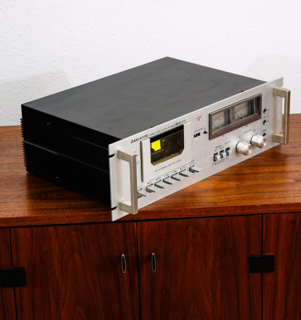 Vintage Mitsubishi Tape Desk DT-4550 Silver Rack Mount 70s Hifi 2 head 4 track