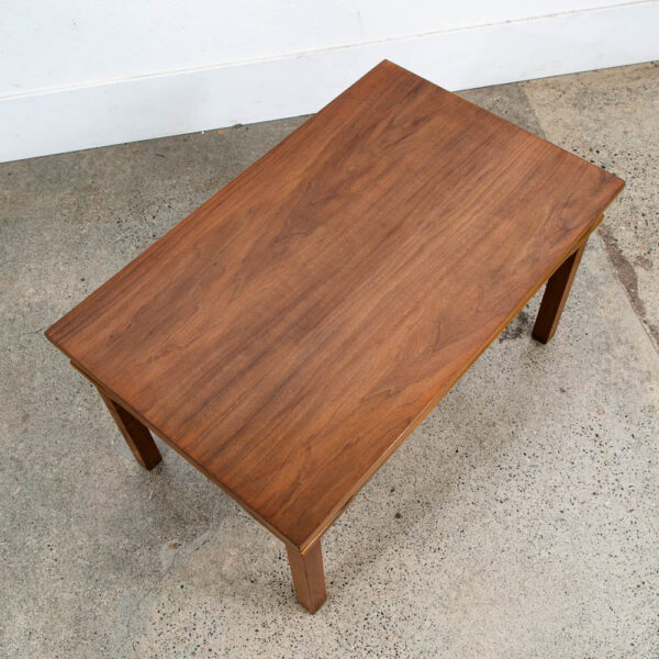 Mid Century Modern End Tables Side Custom Rectangular Walnut Nightstands Vintage - Image 9
