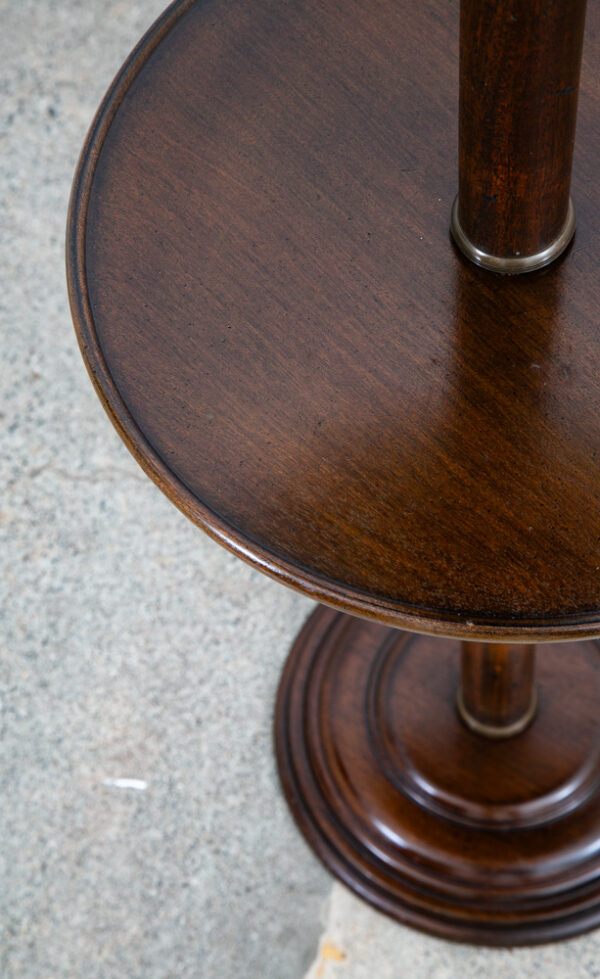 Mid Century Modern Floor Lamp Round Table Solid Wood Lighting MCM Vintage - Image 8
