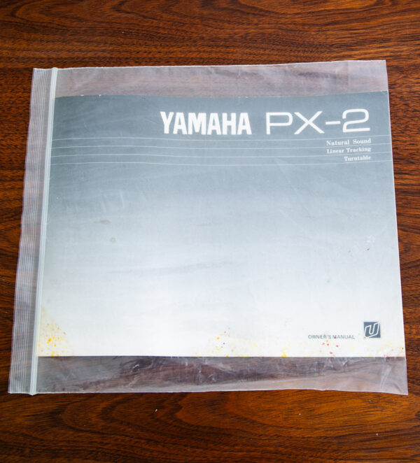 Vintage Record Player Yamaha PX-2 Black Turntable Linear Tracking 1980 Hifi - Image 12