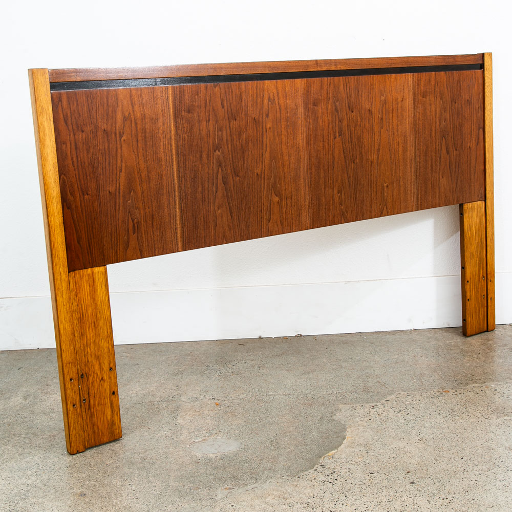 Mid Century Modern Headboard Queen Lane Rhythm Bed Frame Walnut Mcm Danish Wood - Image 7