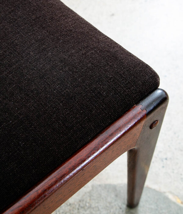 Mid Century Danish Modern Dining Chairs Johannes Andersen Set 5 Rosewood Brown - Image 11