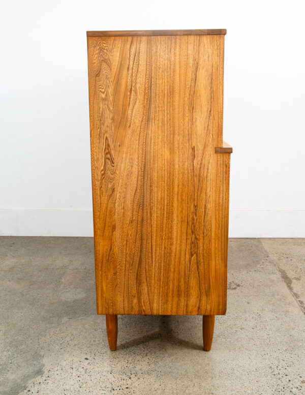 Mid Century Modern Gentlemans Chest Dresser Solid Wood 12 Drawers LA Period - Image 4