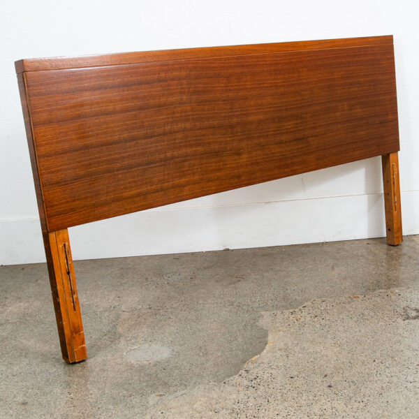 Mid Century Modern Bedframe Full Size Headboard Footboard Walnut Vintage Mcm - Image 2