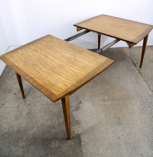 Mid Century Modern Dining Table Furniture 2 Leaf Rectangular Basic Witz Mcm VG - Image 6