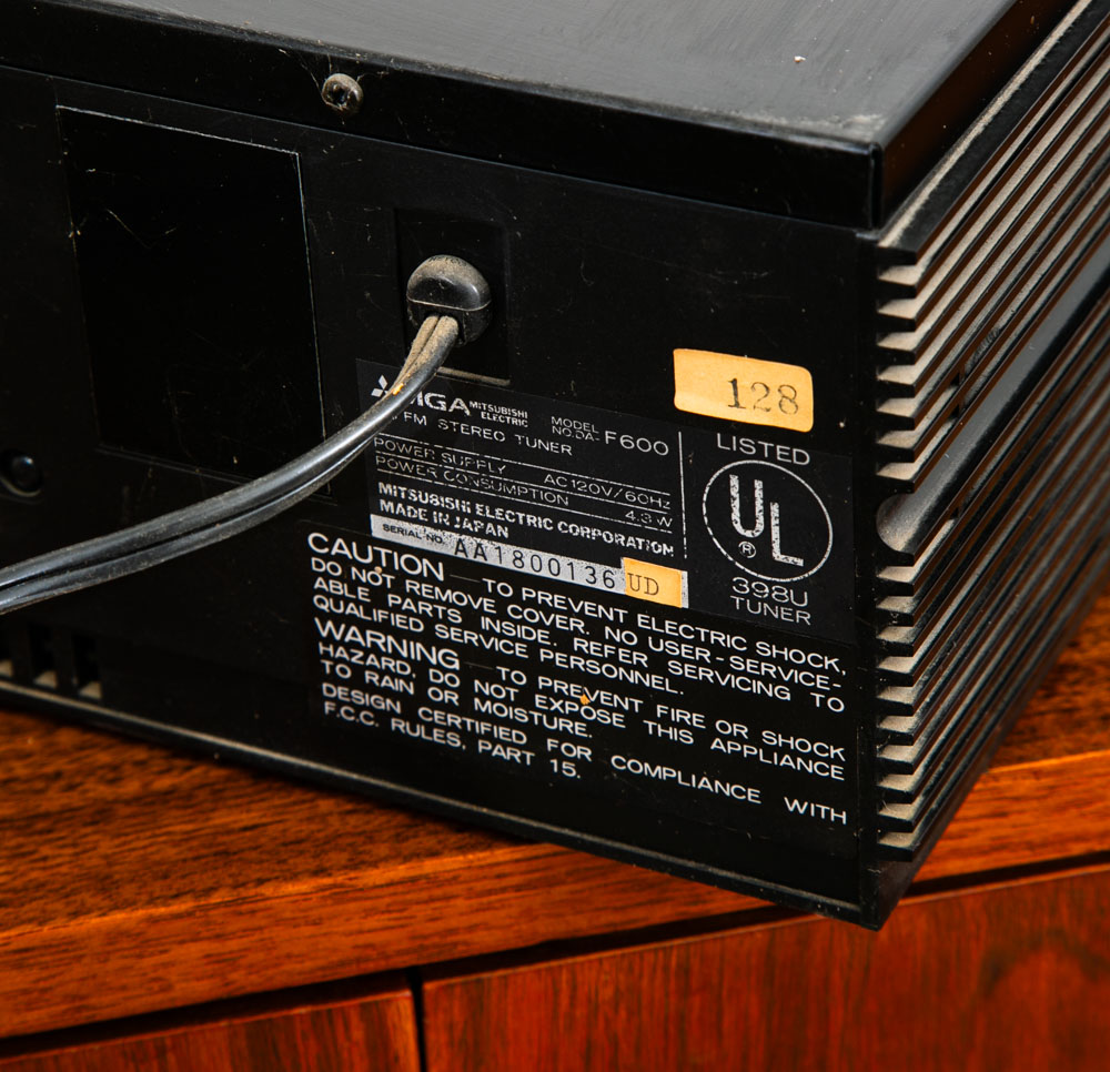 Vintage Mitsubishi Stereo Tuner DA-F600 Silver Rack Mount 70s Hifi AM / FM - Image 11