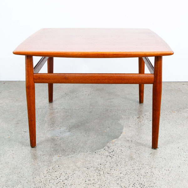 Mid Century Danish Modern Side Table End Square Grete Jalk Glostrup Teak Vintage - Image 5