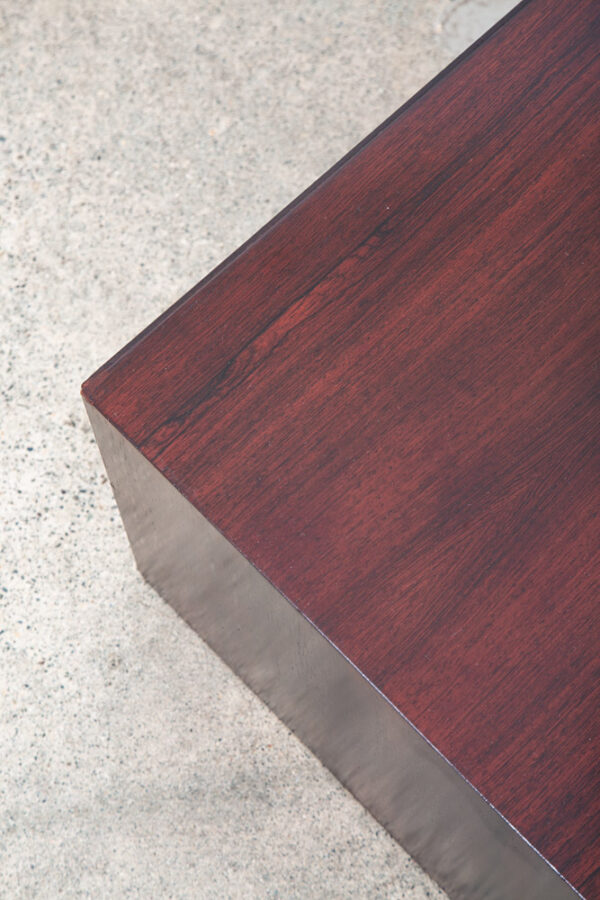 Mid Century Modern Console Table Rosewood Entryway Paul Frankl Johnson Coffee - Image 4