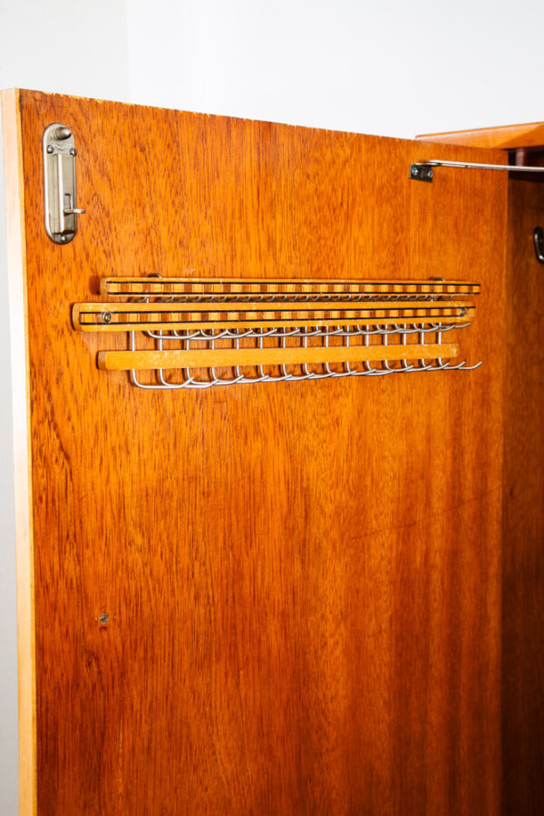 Mid Century Danish Cabinet Custom Armoire Wardrobe Walnut Denmark Drawer Locking - Image 8