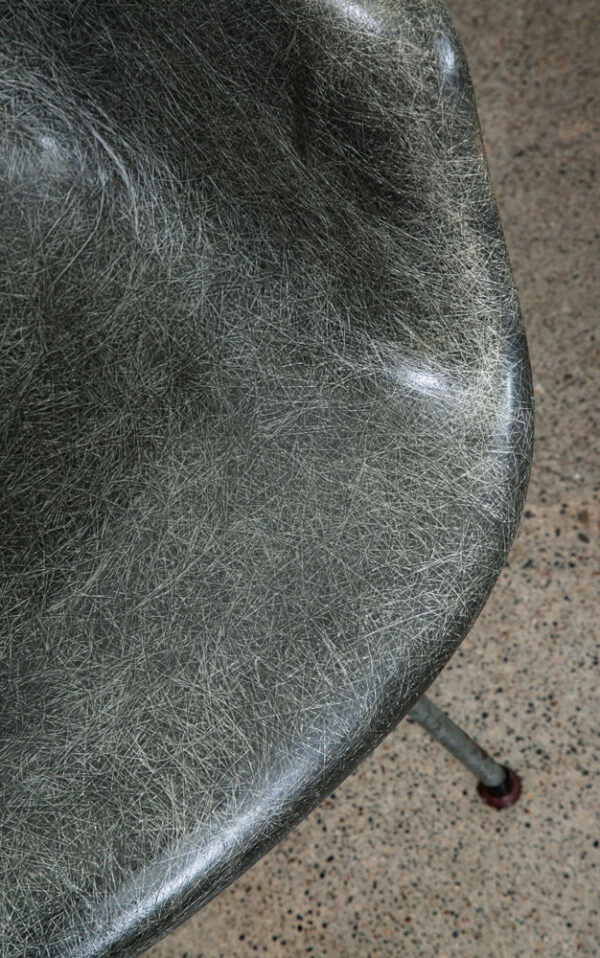 Mid Century Modern Arm Shell SAX Eames Herman Miller Elephant Grey Ropes Edge #2 - Image 12