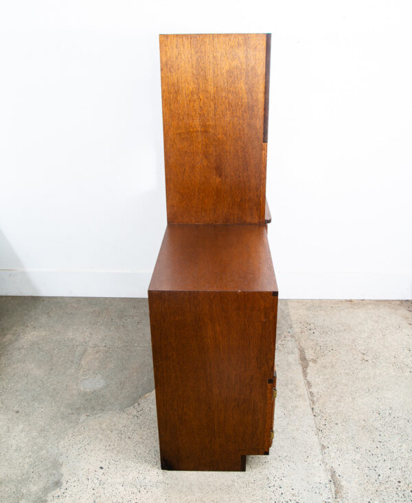 Mid Century Modern Audio Cabinet Record Storage Credenza Low 4 Doors Custom Hifi - Image 5