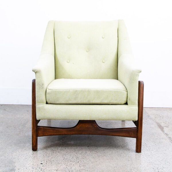 Mid Century Modern Lounge Rocking Chair Paoli Green Solid Wood Vintage - Image 4