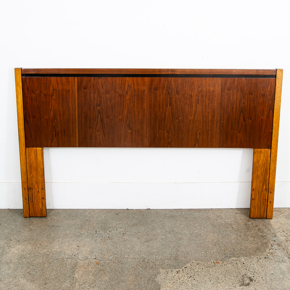 Mid Century Modern Headboard Queen Lane Rhythm Bed Frame Walnut Mcm Danish Wood - Image 2
