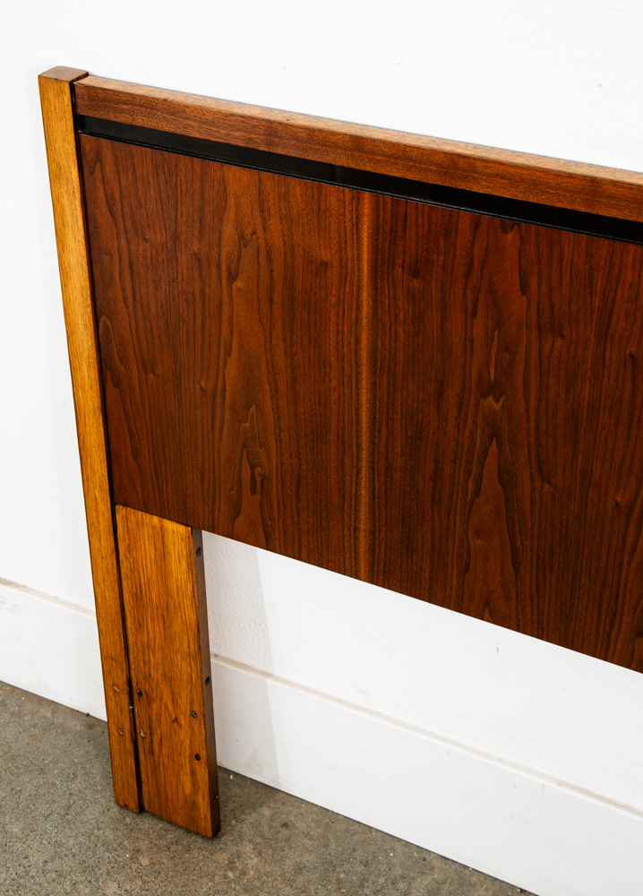 Mid Century Modern Headboard Queen Lane Rhythm Bed Frame Walnut Mcm Danish Wood - Image 5