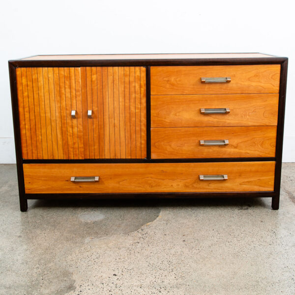 Mid Century Modern Credenza Sideboard 4 Drawer Vintage Cherry Landstrom Furn. - Image 2