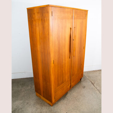 Mid Century Danish Cabinet Custom Armoire Wardrobe Walnut Denmark Drawer Locking