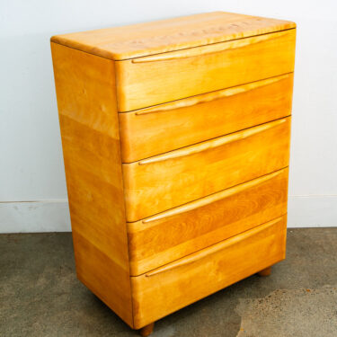 Mid Century Modern Highboy Dresser Maple 5 Drawer Heywood Wakefield M522 Encore