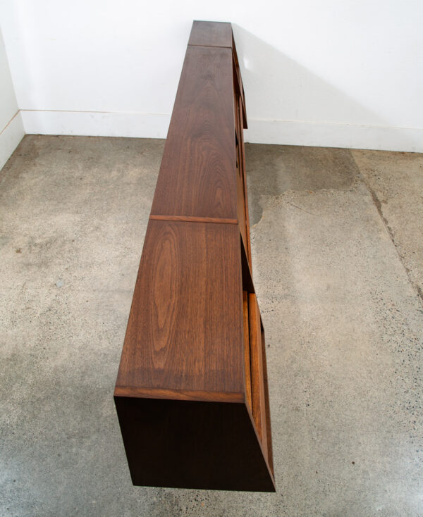 Mid Century Modern Headboard Bed Full Floating Nightstand Milo Baughman Glenn CA - Image 5