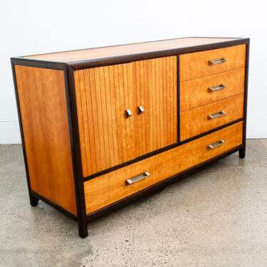 Mid Century Modern Credenza Sideboard 4 Drawer Vintage Cherry Landstrom Furn.