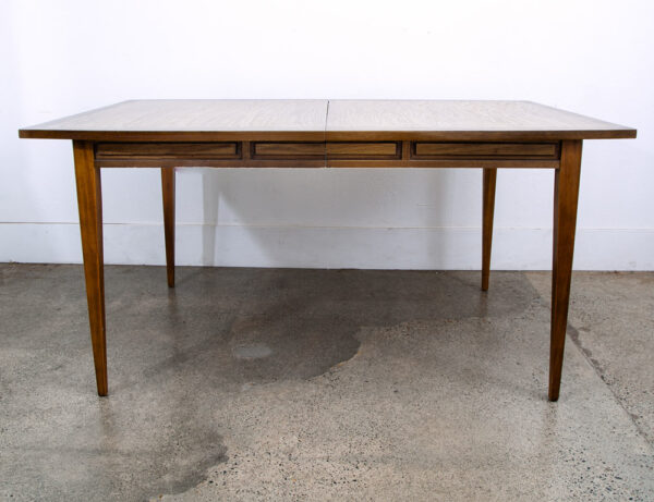 Mid Century Modern Dining Table Furniture 2 Leaf Rectangular Basic Witz Mcm VG - Image 5