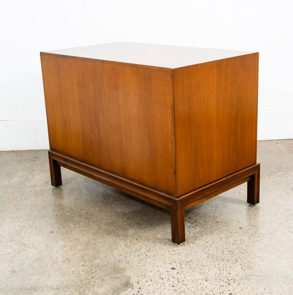 Mid Century Modern Chest of Drawers Dresser Walnut 2 Drawer Mt. Airy Vintage Mcm - Image 7