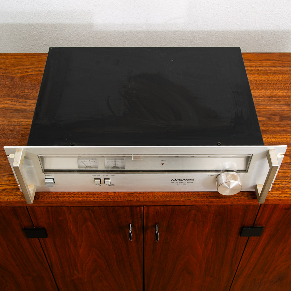 Vintage Mitsubishi Stereo Tuner DA-F600 Silver Rack Mount 70s Hifi AM / FM - Image 10