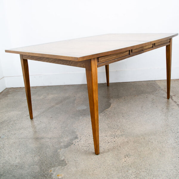 Mid Century Modern Dining Table Furniture 2 Leaf Rectangular Basic Witz Mcm VG - Image 7