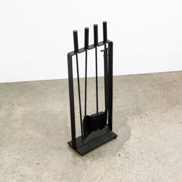Mid Century Modern Fireplace Tool Modernist Cast Iron Black Mcm Pilgrim Wrought