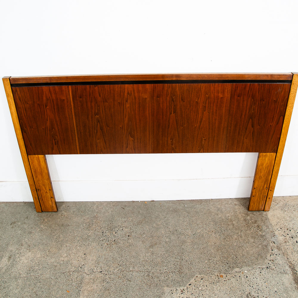 Mid Century Modern Headboard Queen Lane Rhythm Bed Frame Walnut Mcm Danish Wood - Image 3