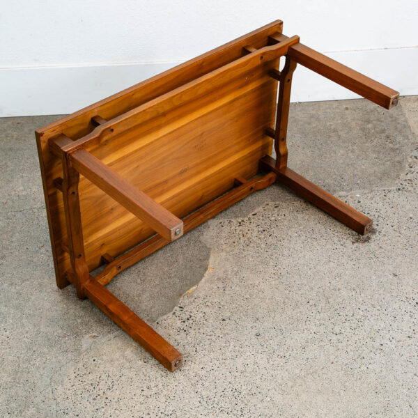 Mid Century Modern End Tables Side Custom Rectangular Walnut Nightstands Vintage - Image 4