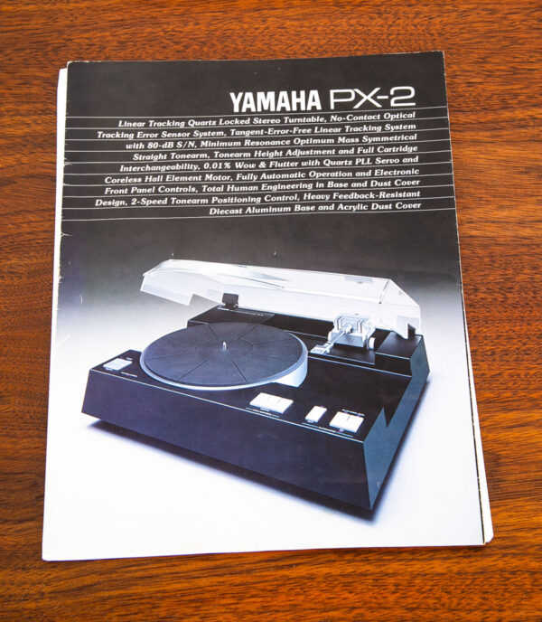 Vintage Record Player Yamaha PX-2 Black Turntable Linear Tracking 1980 Hifi - Image 11