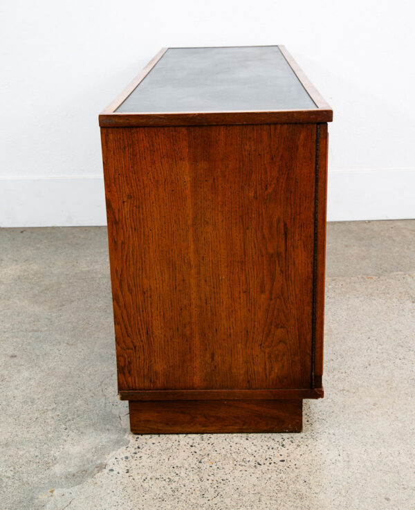 Mid Century Modern Credenza Sideboard Cartwright Founders Black Laminate Cabinet - Image 5